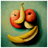 Apples & Bananas Poster